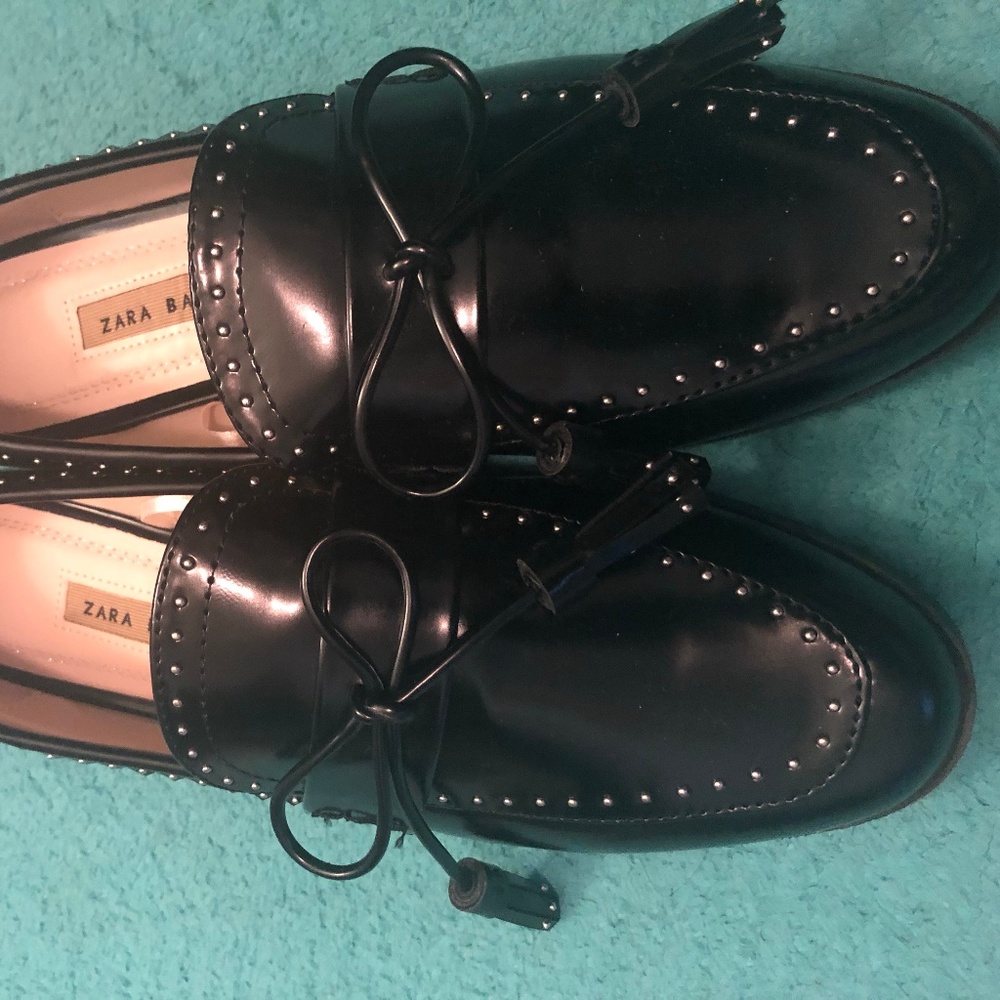 Black loafers